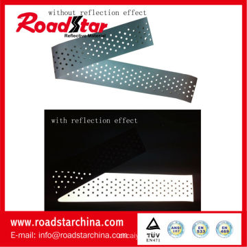 Decoration design piercing polyester reflective fabric for clothing